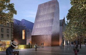 Entwurf für den Bibleturm in Mainz