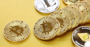 Bitcoins und andere Kryptowährung als Münzen